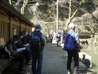 内々神社庭園の見学