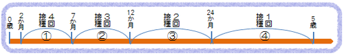 小児用肺炎球菌ワクチンの接種スケジュール