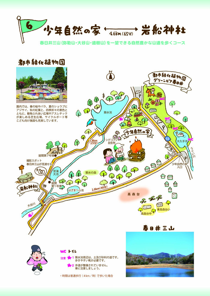 コース6　少年自然の家⇔岩船神社