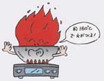 天ぷら油の加熱に注意を
