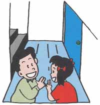 避難経路は二方向以上考えておく。万一のときにあわてず行動できるように。