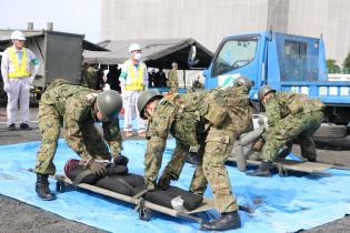 救助・救出・救護訓練の写真です