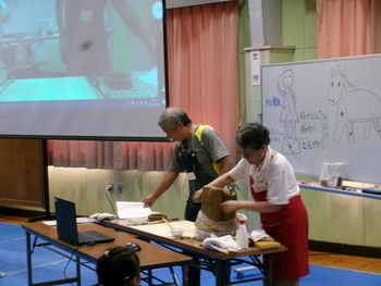 ハニワ制作風景1