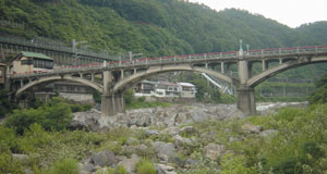 庄内川のアーチ橋群