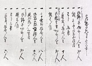 乍恐御願奉申上候御事