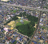 二子山公園航空写真