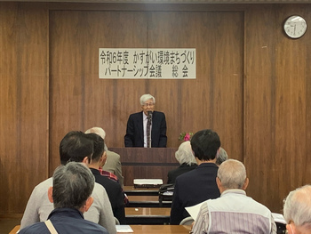 会長あいさつの様子