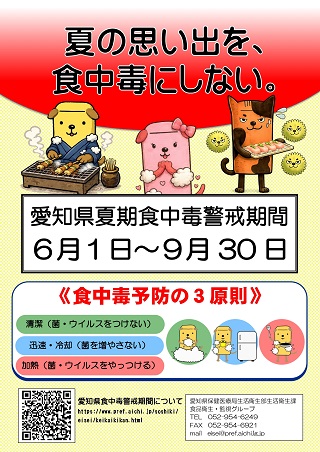 夏の思い出を、食中毒にしない