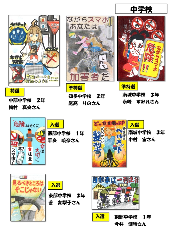 中学生交通安全イラスト