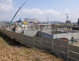 建築工事実施状況の写真