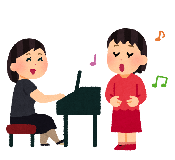 ボイストレーニングを受けている女の子