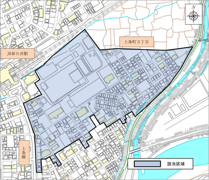 個別相談会対象の方の区域図です。
