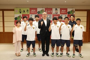 FC.フェルボール愛知U-15日本クラブユースサッカー選手権大会出場に伴う表敬訪問