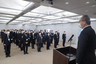 年末の交通安全運動実施に伴う市長訓示