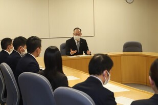 新規派遣者に対する市長激励会