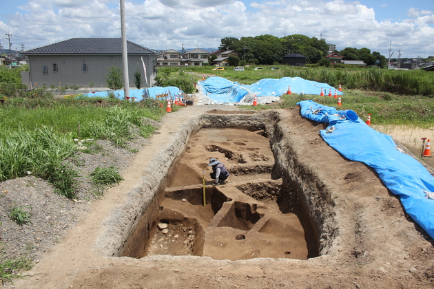 熊野西田面遺跡発掘調査　B区　全景