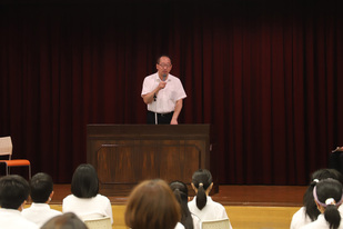 小学生男鹿市交流学習報告会