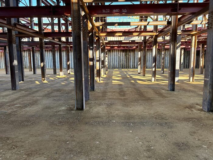 掘削完了下から