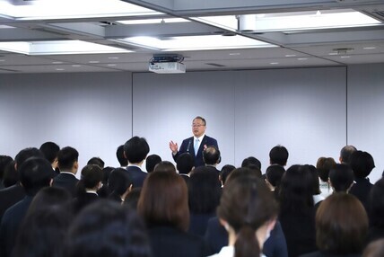 訓示の様子