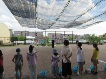 グルッポふじとう打ち水1