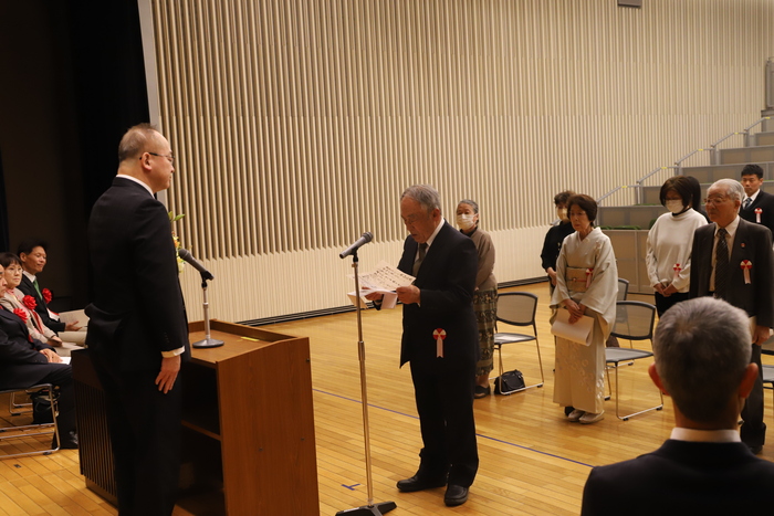 謝辞の様子