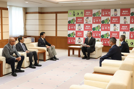 サッカー全国大会出場に伴う表敬訪問