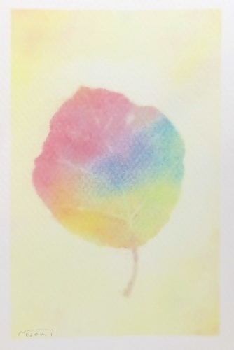 パステル画(落ち葉)