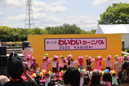 ステージにて
