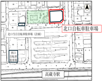 高蔵寺駅北口周辺地図