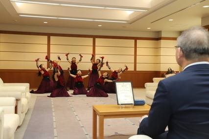 全日本小中学生ダンスコンクール出場に伴う表敬訪問