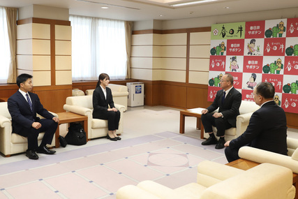 全日本女子学生剣道優勝大会開催に伴う表敬訪問