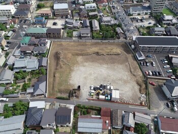 上条城跡　航空写真