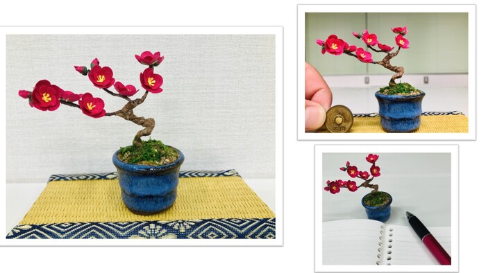 色画用紙で作るミニサイズのかわいいお花