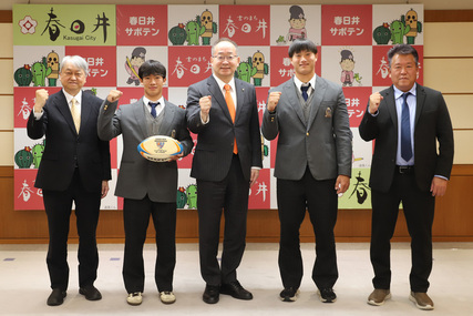 ラグビー花園出場に伴う表敬訪問