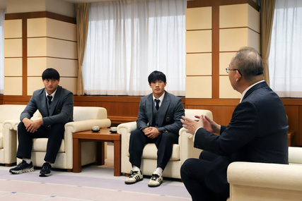 ラグビー花園出場に伴う表敬訪問