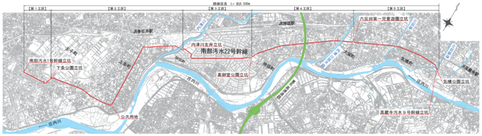 南部汚水22号幹線図面