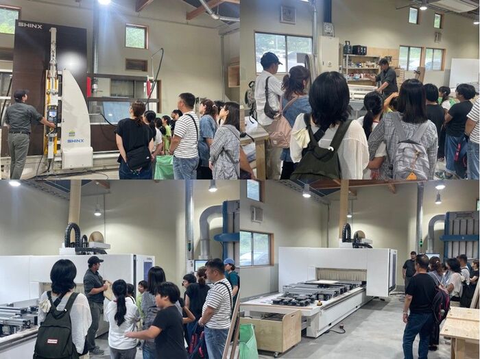 木工拠点見学