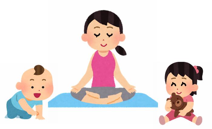 子連れママのストレッチヨガ